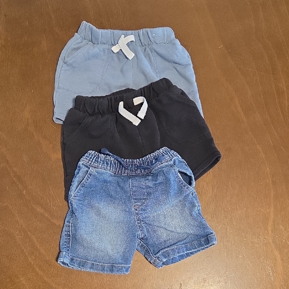 Kids Casual Shorts Set - Blue, Black, Denim. Granimals. Size 18mo